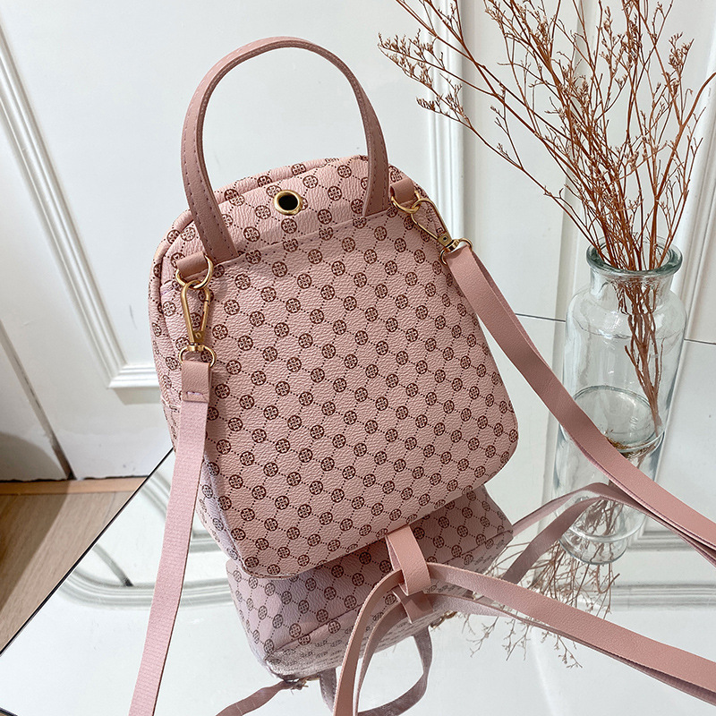 Retro backpack new women's bag cute polka dot ladiesbags one piece wholesale change and mobile phone bag