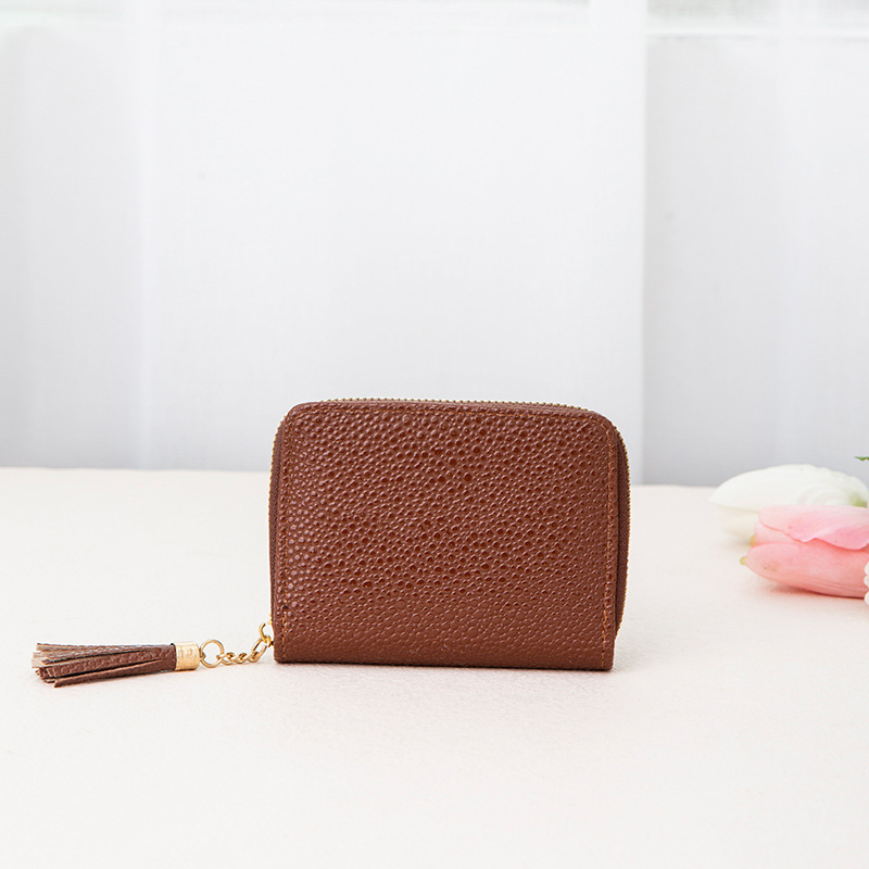 New women's organ zipper wallet clutch multiple card slots document package multifunctional coin purse card holder
