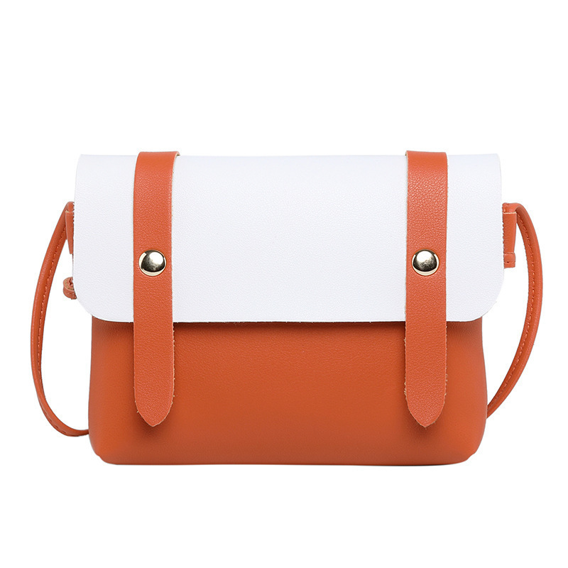 Factory Direct sales women's bag Korean-style contrast color one-shoulder parallel bars mobile phone bag summer and autumn new collection crossbody mobile phone coin purse