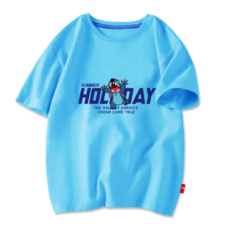 Child and teen boys T-shirt new factory direct children's cotton short-sleeved boys and girls children's summer clothing generation 8
