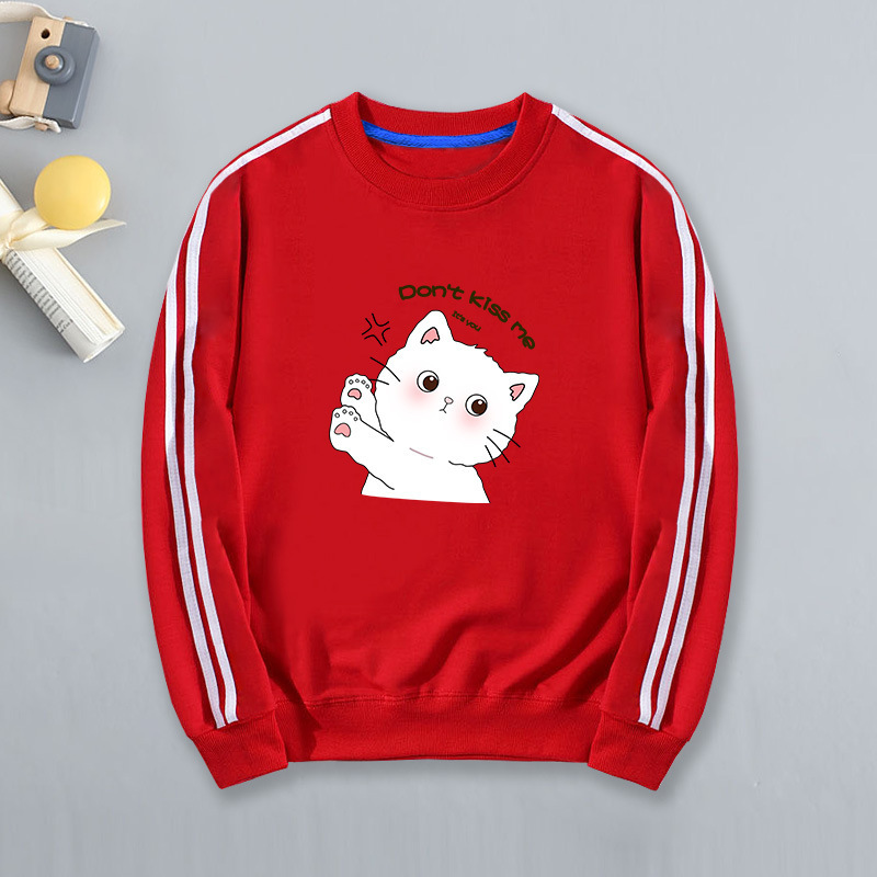 Girls' new sweater autumn foreign trade in stock children's clothing baby cute cartoon top children's round neck coat