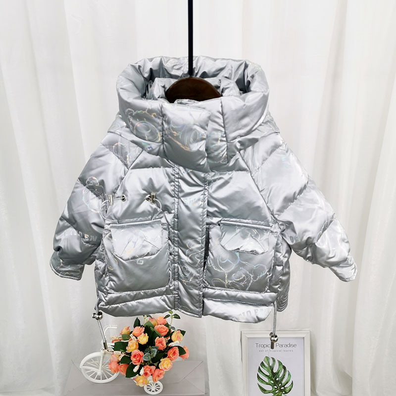 Children's down jacket boys and girls casual new fashionable children's clothing medium and big children thick warm jacket cotton-padded clothes