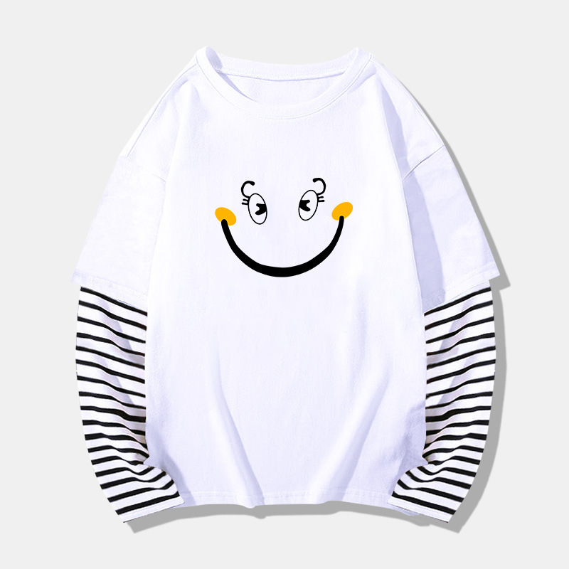 Boys and Girls cotton long-sleeved T-shirt 21 new autumn fashionable cool sports bottoming shirt medium and big children fashionable top t distribution