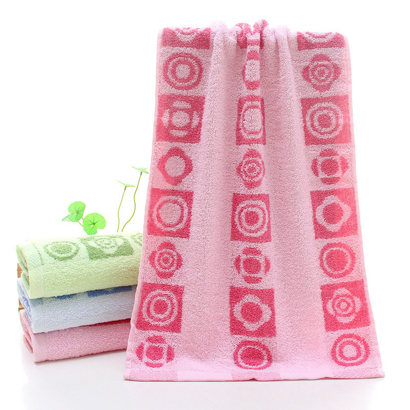 33/90 lengthened bath towel wholesale weak twist cotton jacquard circle household bath towel stall lengthen towel wholesale