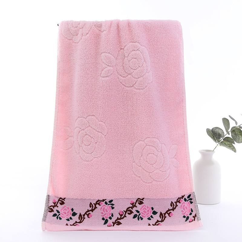 Towel Factory wholesale cotton 32 shares absorbent soft household thickened face washing face towel rose gift wholesale towels