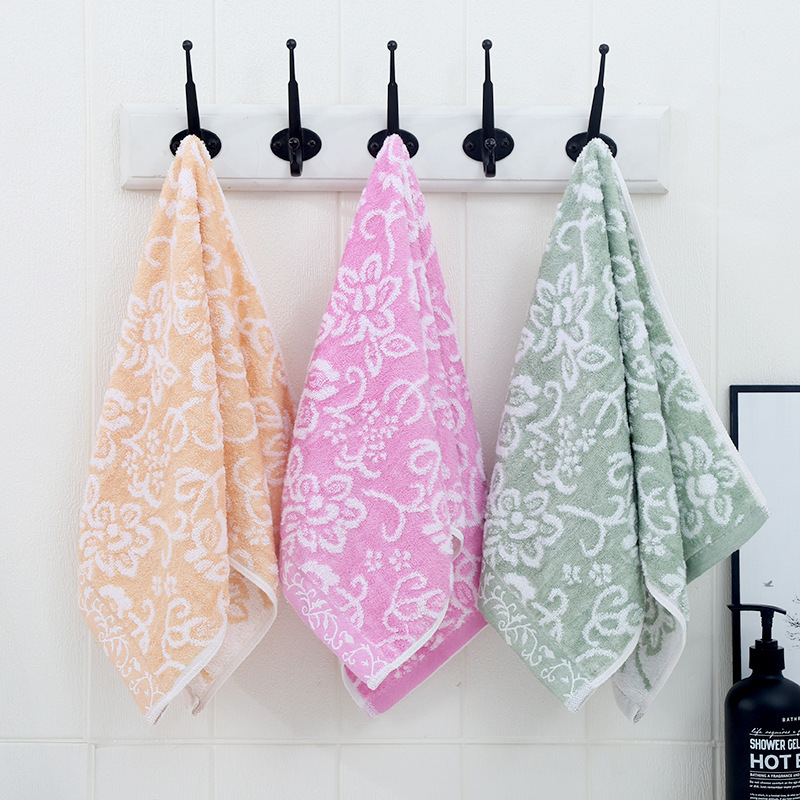 Adult home use thick untwisted kapok wholesale towels soft absorbent face towel supermarket gift wholesale