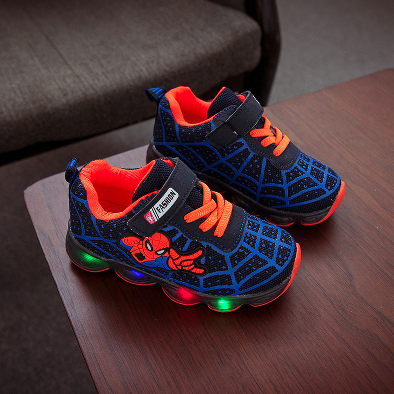 Autumn children's shoes Children's luminous shoes boys and girls running shoes baby Flash pumps LED light sports shoes mesh