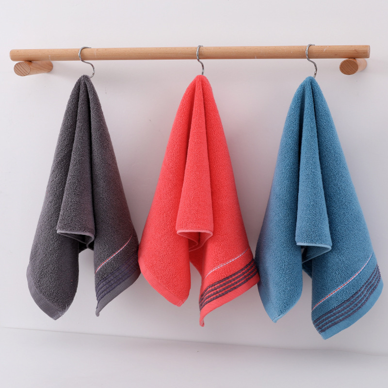 Wholesale towels soft water absorbent extra thick cotton adult washing face home daily wedding present towel factory wholesale