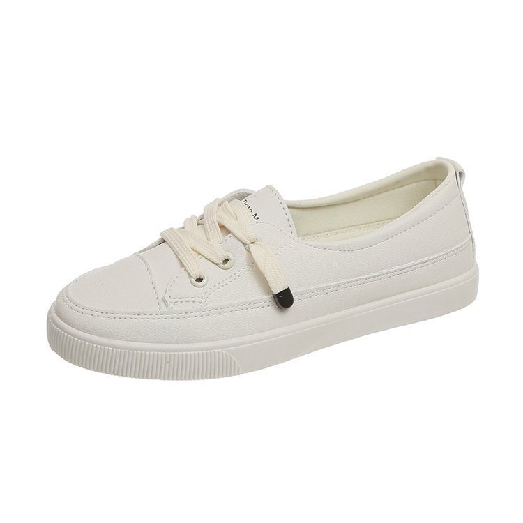 Casual shoes women's spring new board shoes leather White shoes women's Korean-style versatile ins women's shoes
