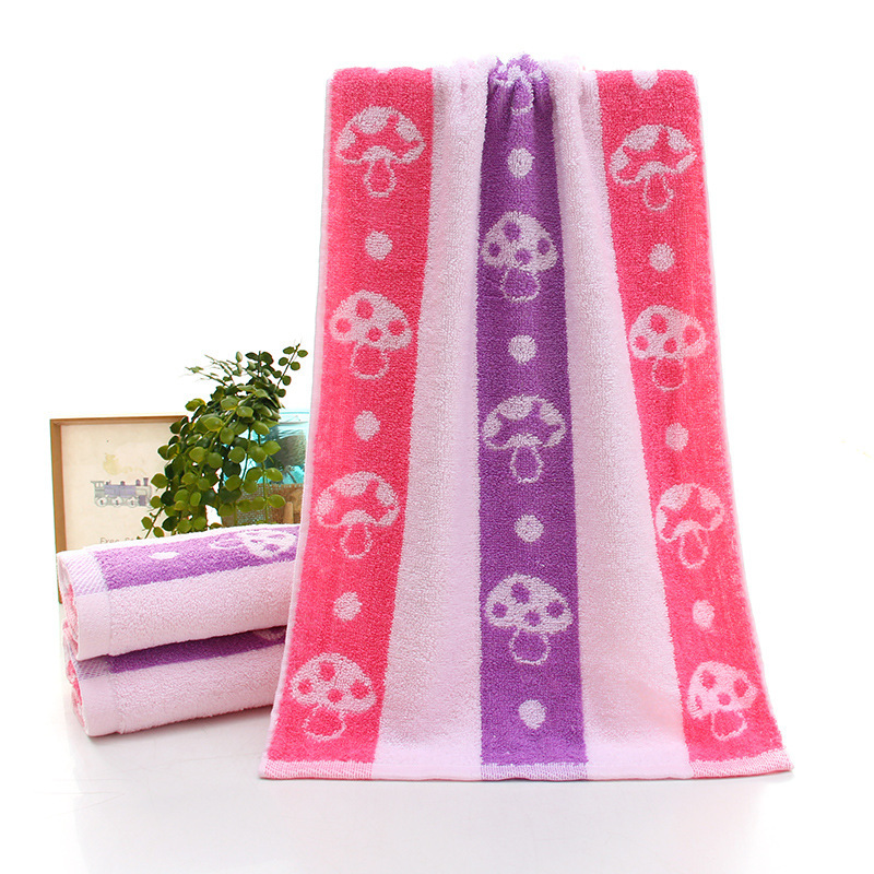 Color stripes jacquard cotton wholesale towels adult home use thickened absorbent face washing towel labor protection face towel stall wholesale towels