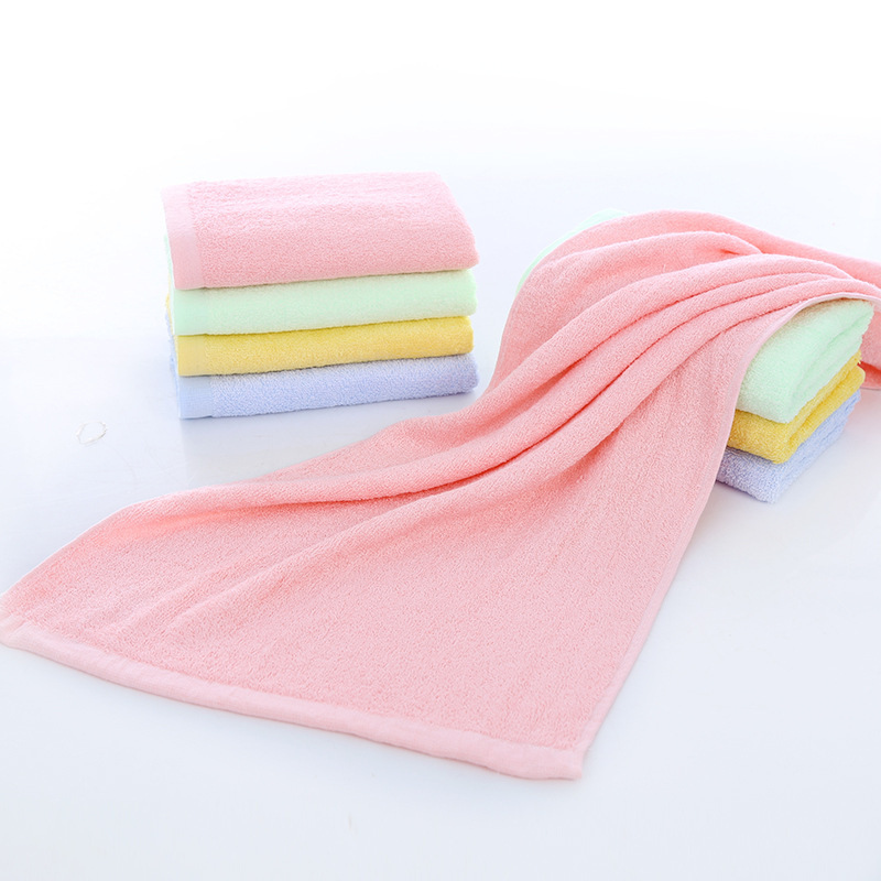 Bamboo fiber adult towel children towel square towel wholesale absorbent soft face washing bath adult and children wholesale towels