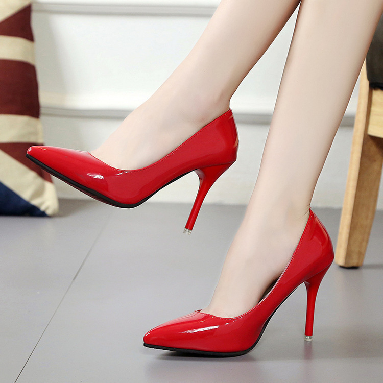 Nightclub heel shoes wholesale Spring New pointed high heels stiletto women's shoes work shoes