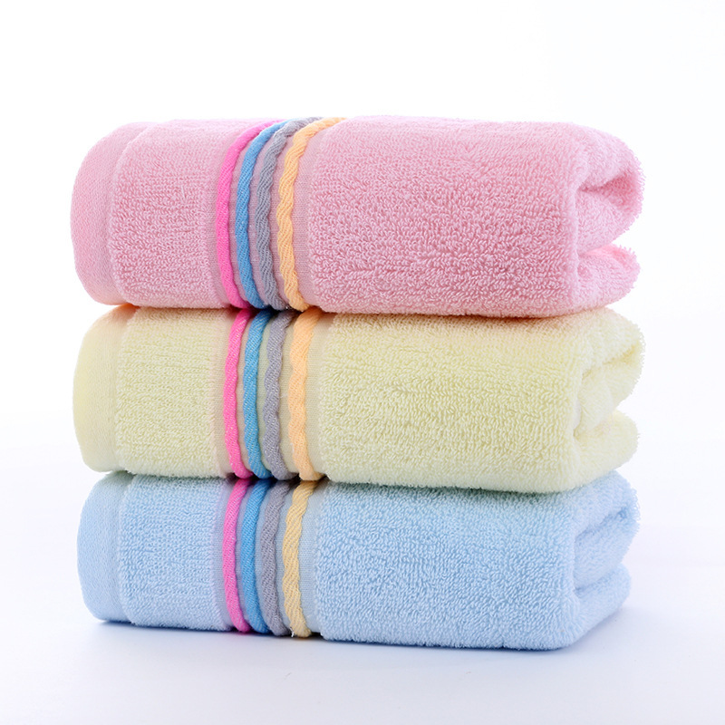 Wholesale towels cotton 32-strand unisex household soft plain color face cloth adult face towel supermarket present towel wholesale towels