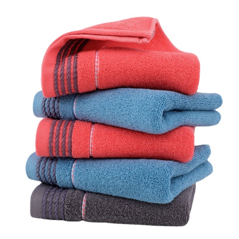 Wholesale towels soft water absorbent extra thick cotton adult washing face home daily wedding present towel factory wholesale