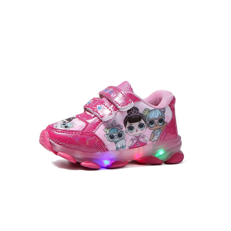 Southeast Asia shoes with LED light children's shoes girls' sports shoes children light shoes autumn new boys' baby light shoes