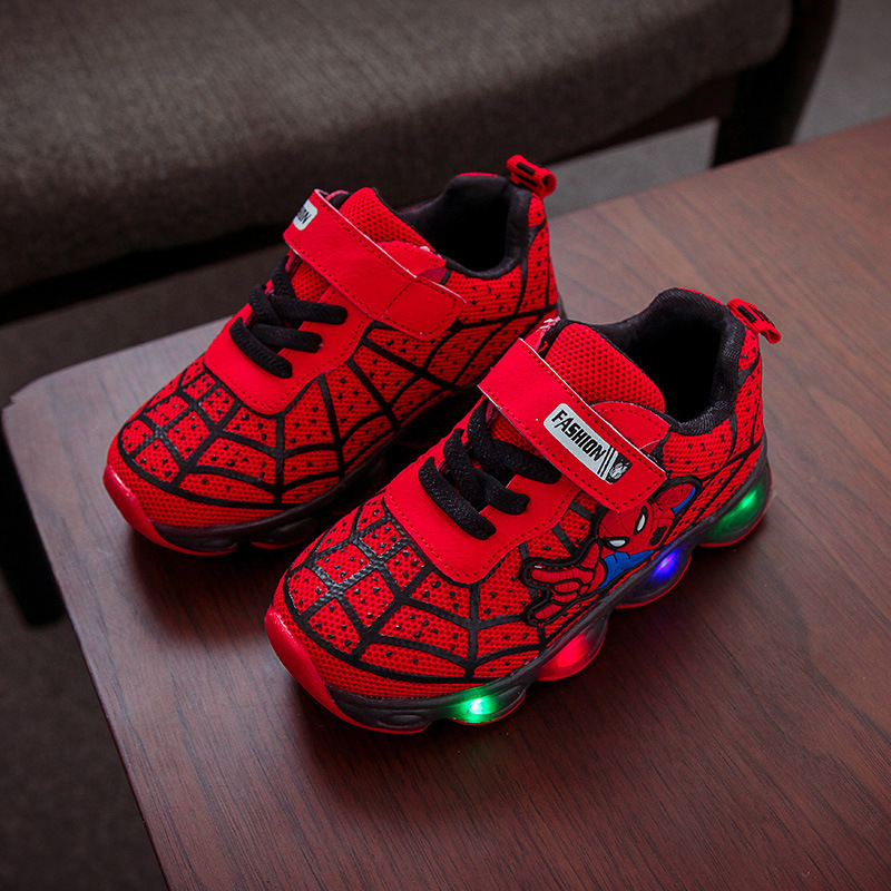 Autumn children's shoes Children's luminous shoes boys and girls running shoes baby Flash pumps LED light sports shoes mesh