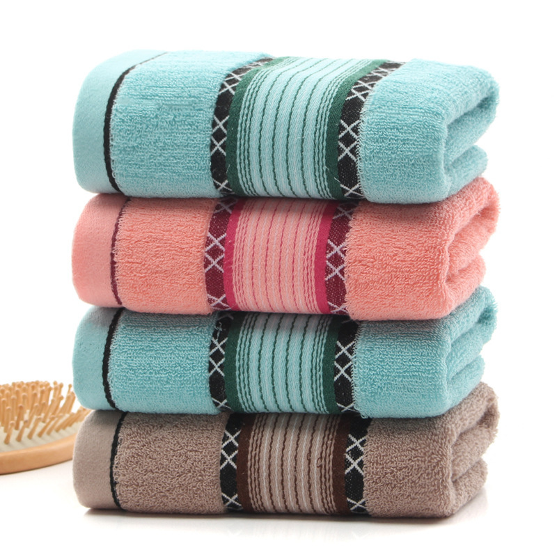 Cotton 32-strand wholesale towels adult home use thick absorbent daily necessities plain color face cloth gift face towel customization