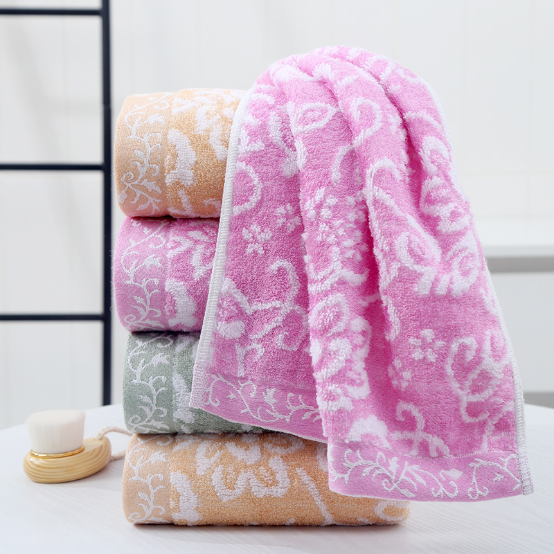 Adult home use thick untwisted kapok wholesale towels soft absorbent face towel supermarket gift wholesale