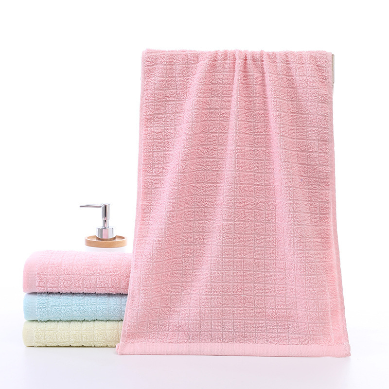 Towel Factory wholesale 70g plaid cotton towel adult home use running rivers and lakes stall morning market cheap face washing face towel