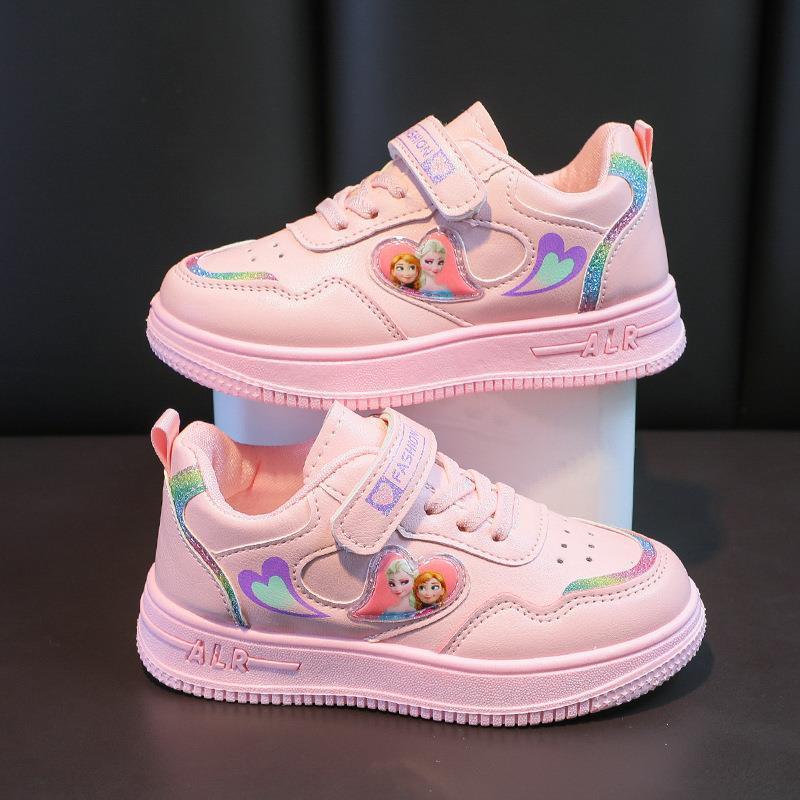 Girls' shoes White shoes autumn New older children's sneakers Korean style Flat Primary school shoes children's sneakers