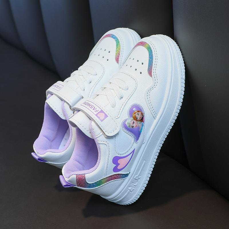 Girls' shoes White shoes autumn New older children's sneakers Korean style Flat Primary school shoes children's sneakers