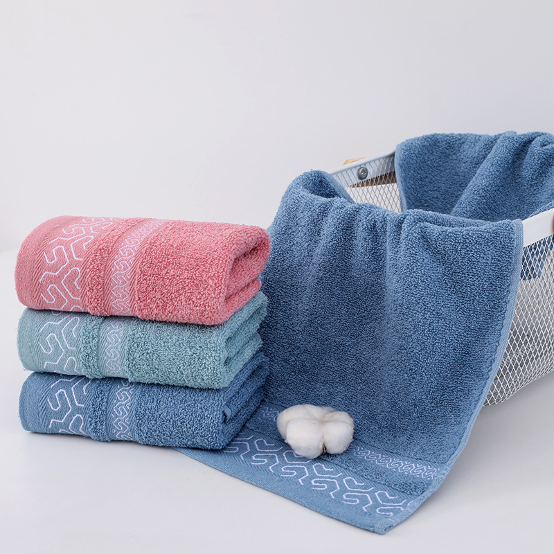 Wholesale towels stall thickened absorbent face washing at home adult male and female students dark Bath face wiping towel wholesale