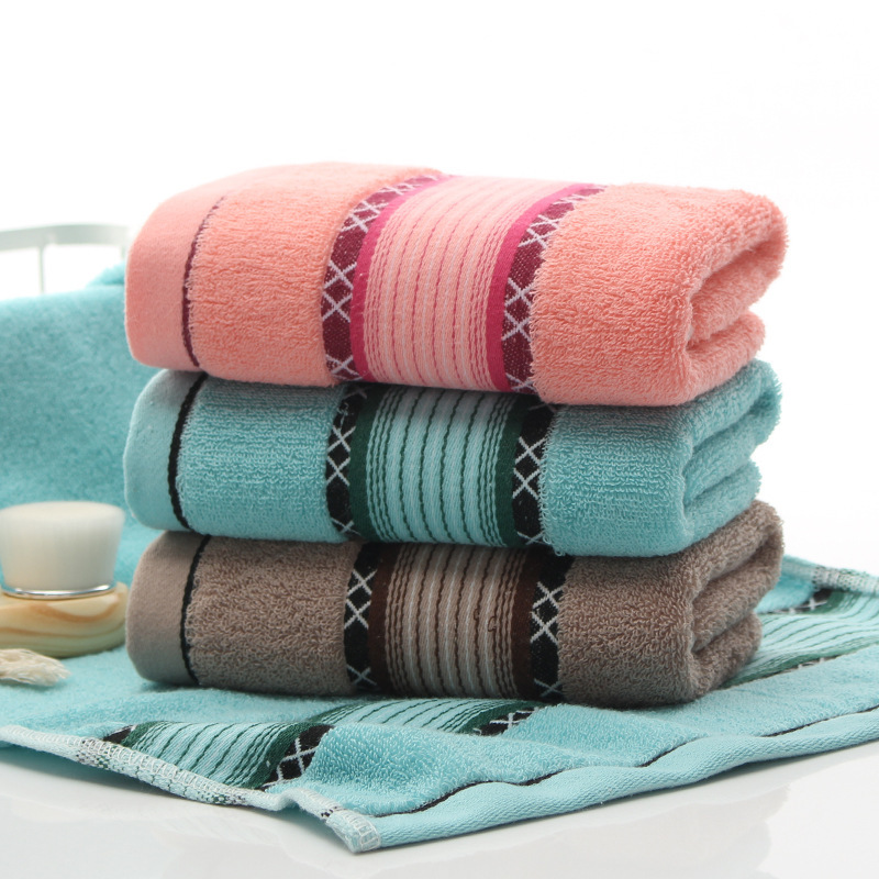 Cotton 32-strand wholesale towels adult home use thick absorbent daily necessities plain color face cloth gift face towel customization