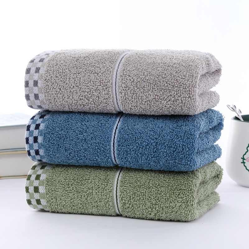 Wholesale towels adult home use soft absorbent face washing towel dark thickened stall towel present towel wholesale towels