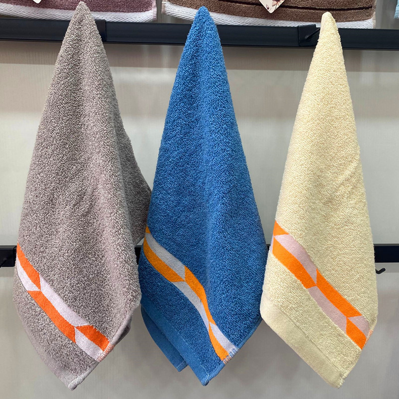 Wholesale towels dark thickened weak twist cotton stall plain household soft absorbent face washing present towel wholesale towels