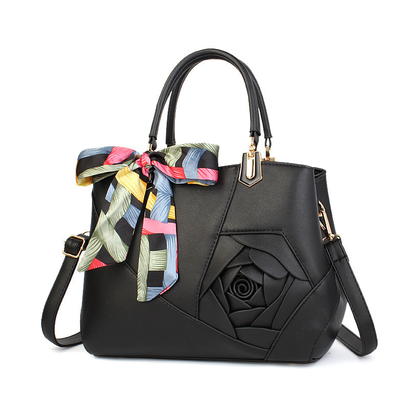 Popular women's trendy hand-carrying bag shoulder bag messenger bag National style bag Taizhou PU leather women's bag wholesale