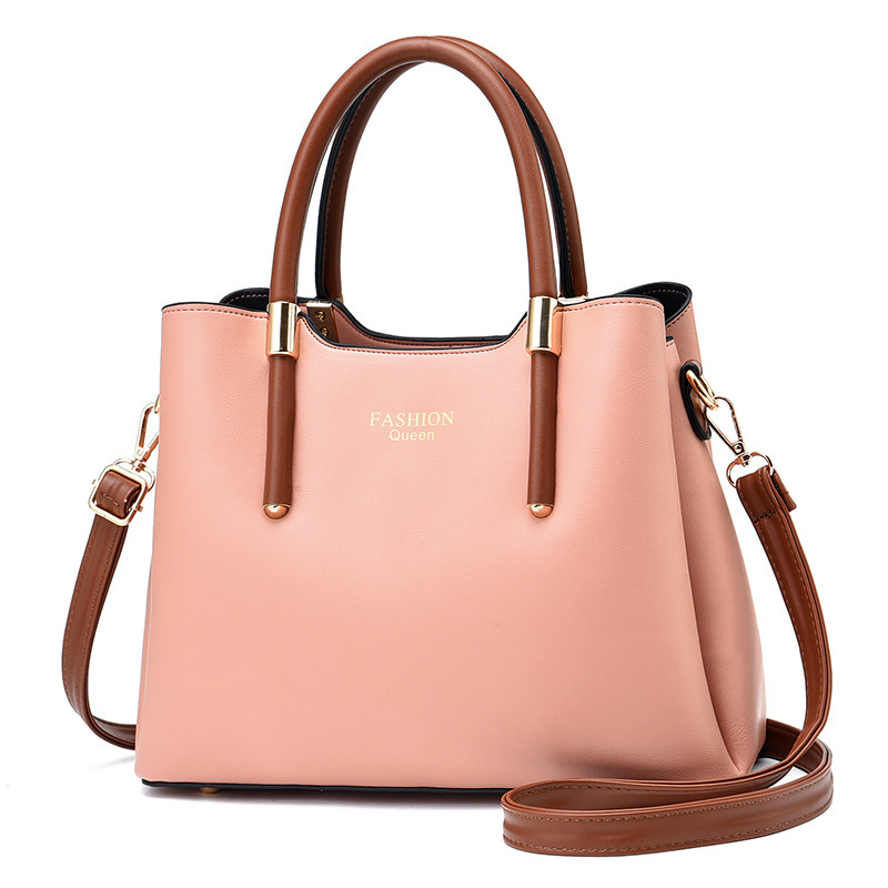 Wholesale Taizhou PU handbag women's bag New Fashion middle-aged mother-in-law Lady one shoulder big crossbody bag