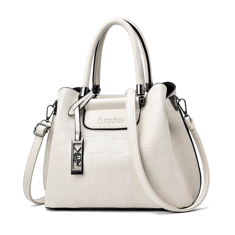 Spring new foreign trade shoulder crossbody handbag women's bag fashionable elegant crocodile pattern PU fashionable bag