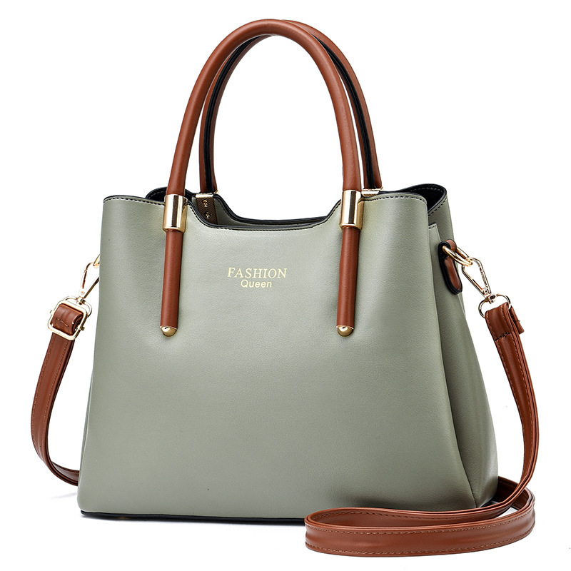 Wholesale Taizhou PU handbag women's bag New Fashion middle-aged mother-in-law Lady one shoulder big crossbody bag