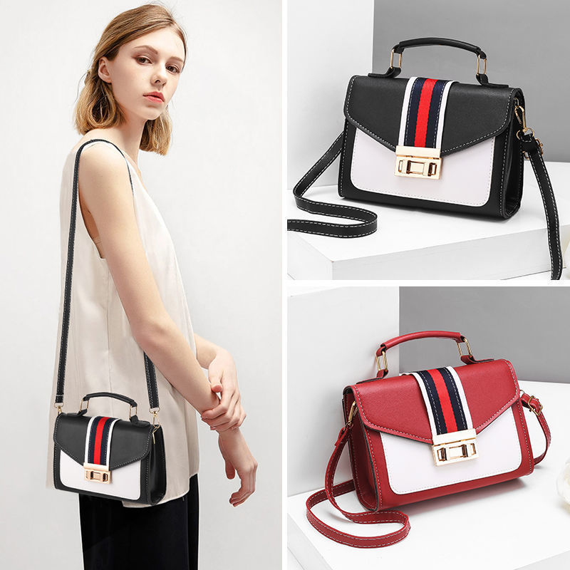 Factory wholesale bag women's new fashion all-match simple solid color portable shoulder crossbody women's bag small square bag