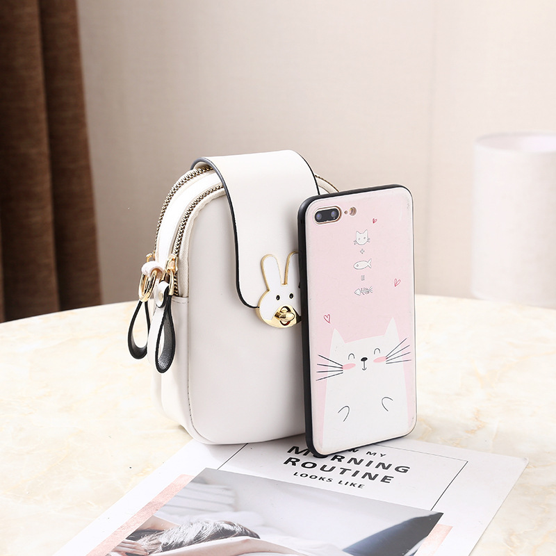 Fashionable all-match soft mini bag simple mobile phone bag crossbody small square bag multi-color optional shoulder factory direct sales