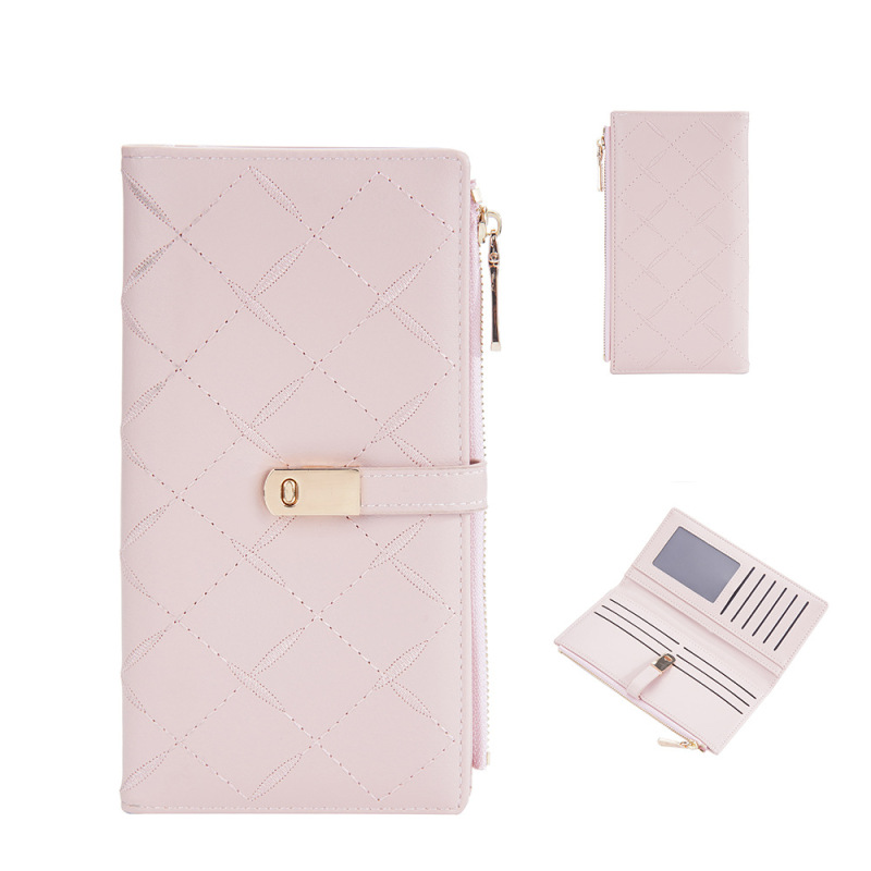 2023 New Ladies' Purse long magnetic snap multi-card-slot clutch fashion mobile wallet girl wallet