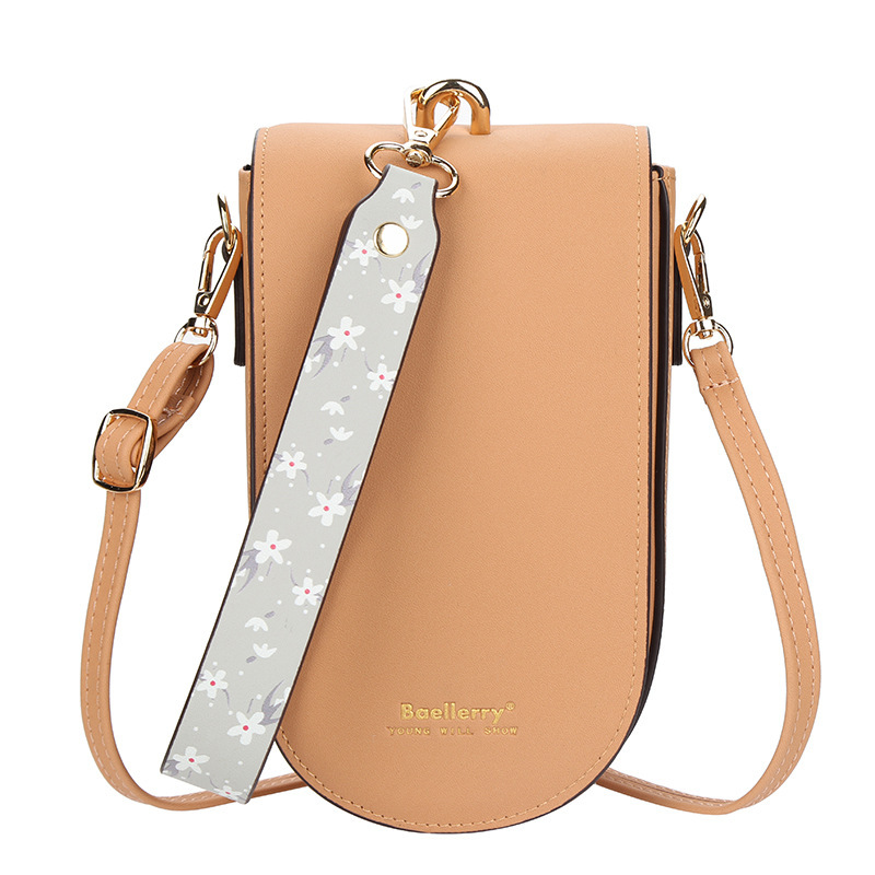 baellerry new wallet long women's shoulder messenger bag vertical mobile phone bag Korean buckle clutch