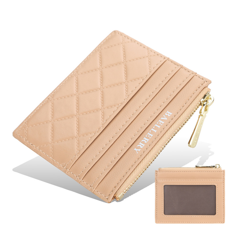 baellerry women's short wallet fashion large capacity horizontal multiple card slots Korean zipper coin purse card holder