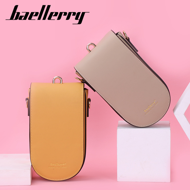 baellerry new wallet long women's shoulder messenger bag vertical mobile phone bag Korean buckle clutch