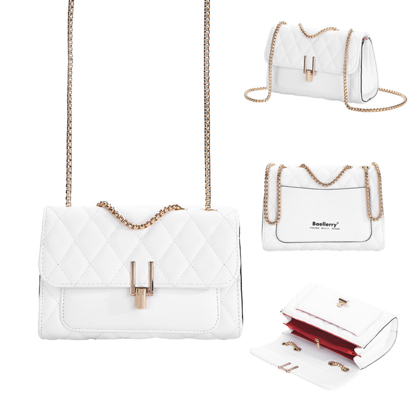 In stock wholesale 2022 new women's bag Diamond lock small square bag fashion chain niche women's shoulder messenger bag
