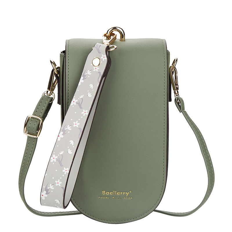 baellerry new wallet long women's shoulder messenger bag vertical mobile phone bag Korean buckle clutch