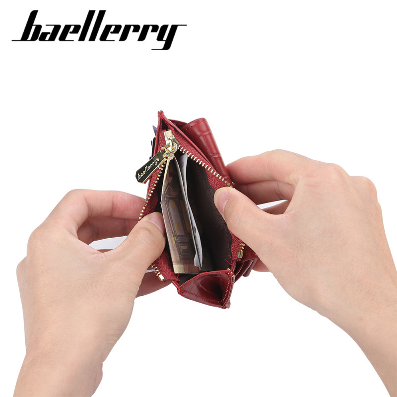baellerry short women's wallet zipper vertical small and short card holder Korean coin purse ladies wholesale