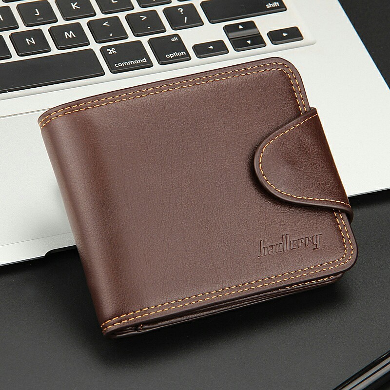 baellerry business casual men's wallet horizontal zipper buckle wallet European and American style wallet wallet