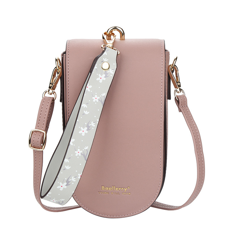 baellerry new wallet long women's shoulder messenger bag vertical mobile phone bag Korean buckle clutch