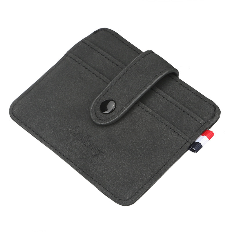 Men's European and American antique buckle small card holder creative card holder thin Youth Mini coin purse driving license card holder men