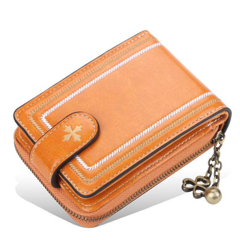 baellerry new women's multiple card slots expanding card holder horizontal European and American coin purse fashion buckle wallet for women