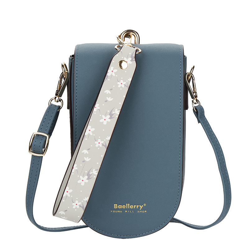 baellerry new wallet long women's shoulder messenger bag vertical mobile phone bag Korean buckle clutch