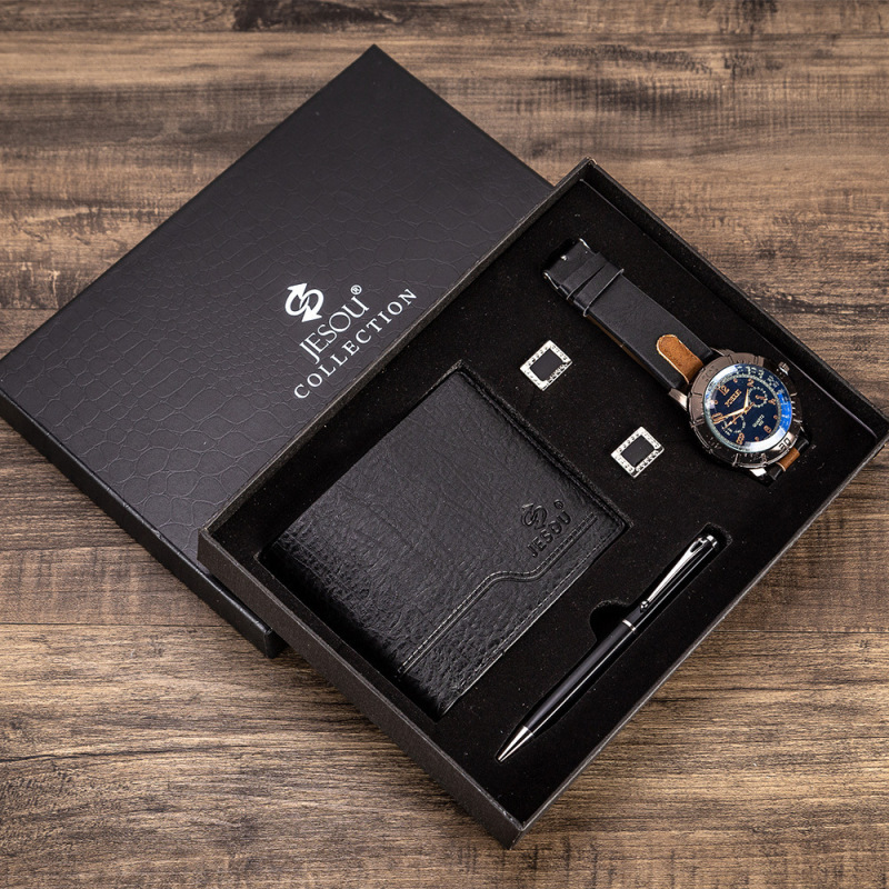 Men's gift set exquisite packaging Watch wallet cufflinks pen set creative combination set