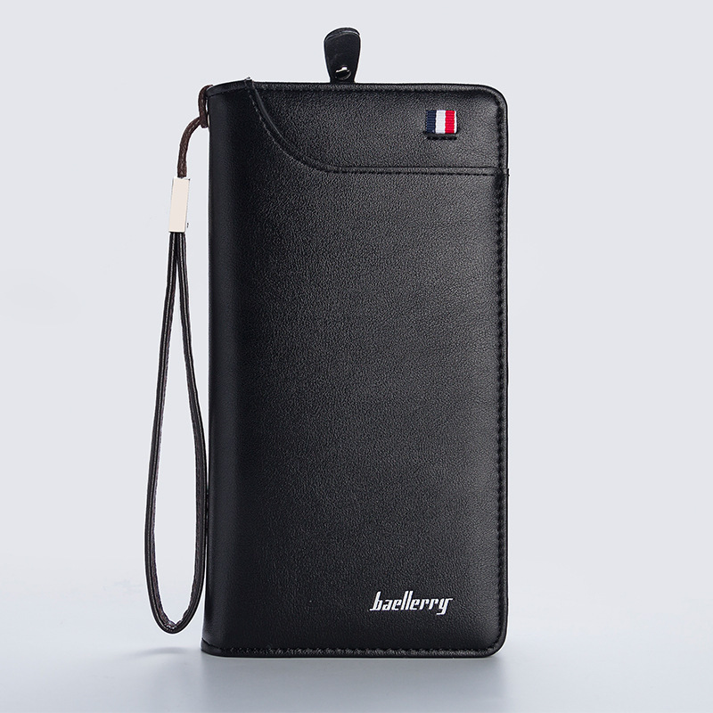 baellerry men's long zipper mobile phone bag New wallet male clutch multi-function clutch handbag