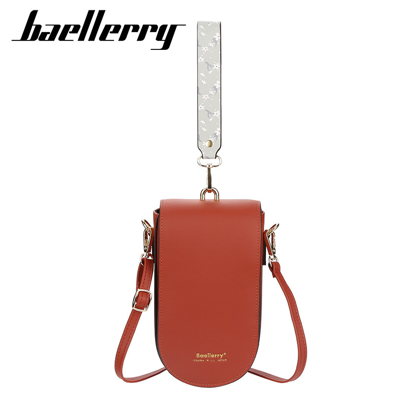 baellerry new wallet long women's shoulder messenger bag vertical mobile phone bag Korean buckle clutch